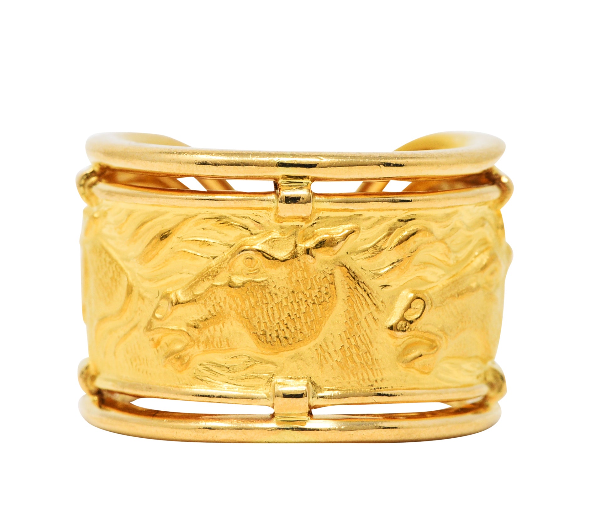 Carrera y Carrera 18 Karat Yellow Gold Horse Band RingRing - Wilson's Estate Jewelry