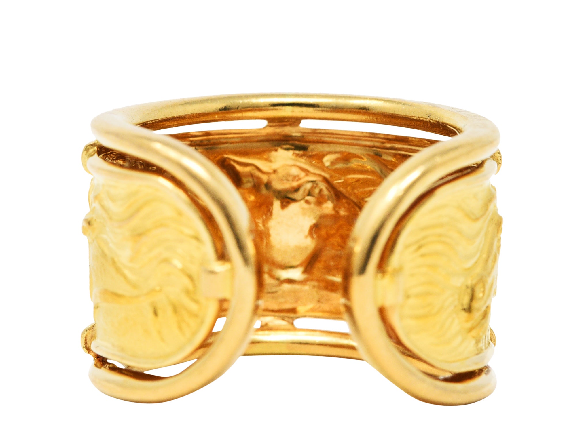 Carrera y Carrera 18 Karat Yellow Gold Horse Band RingRing - Wilson's Estate Jewelry