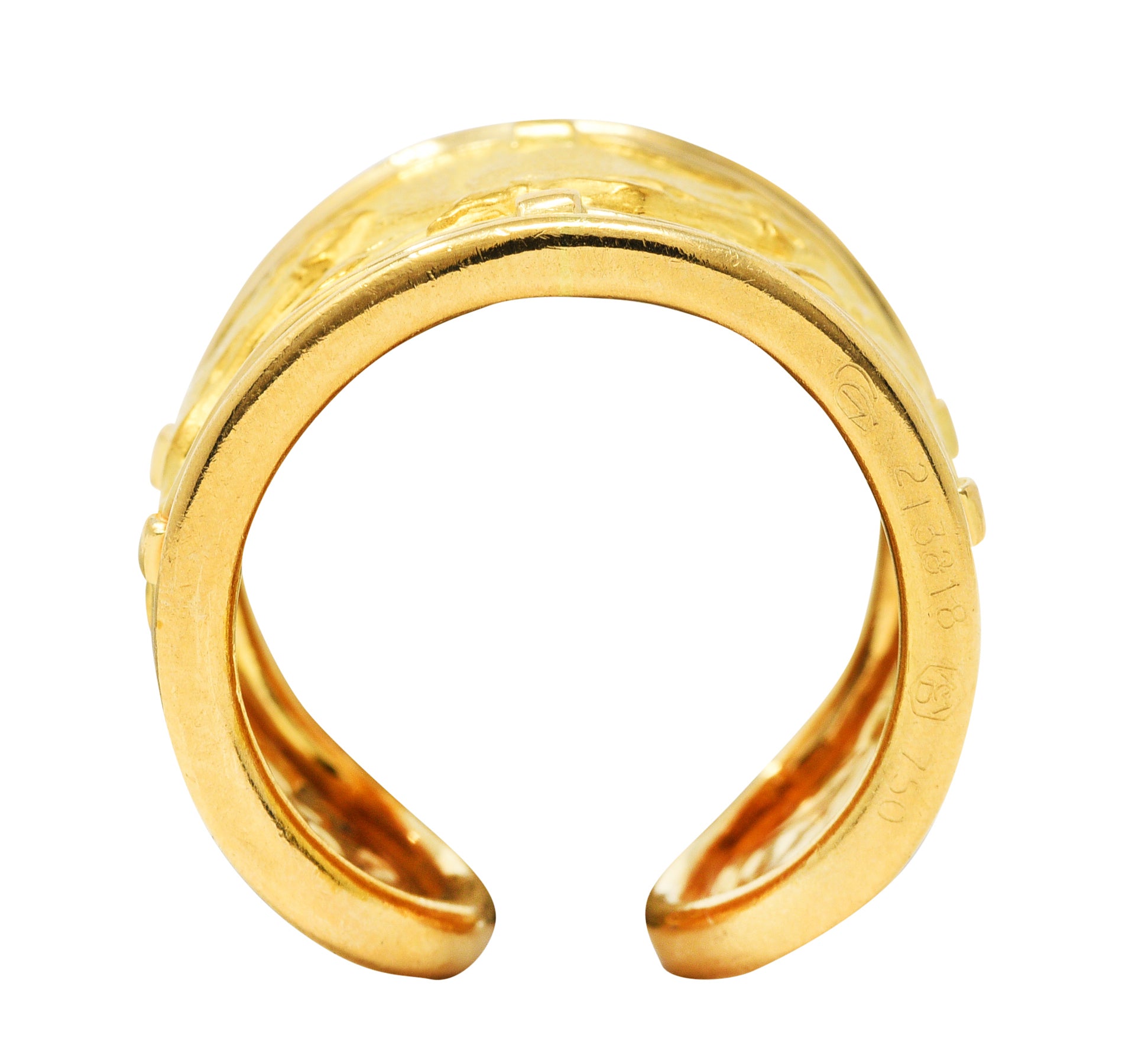 Carrera y Carrera 18 Karat Yellow Gold Horse Band RingRing - Wilson's Estate Jewelry