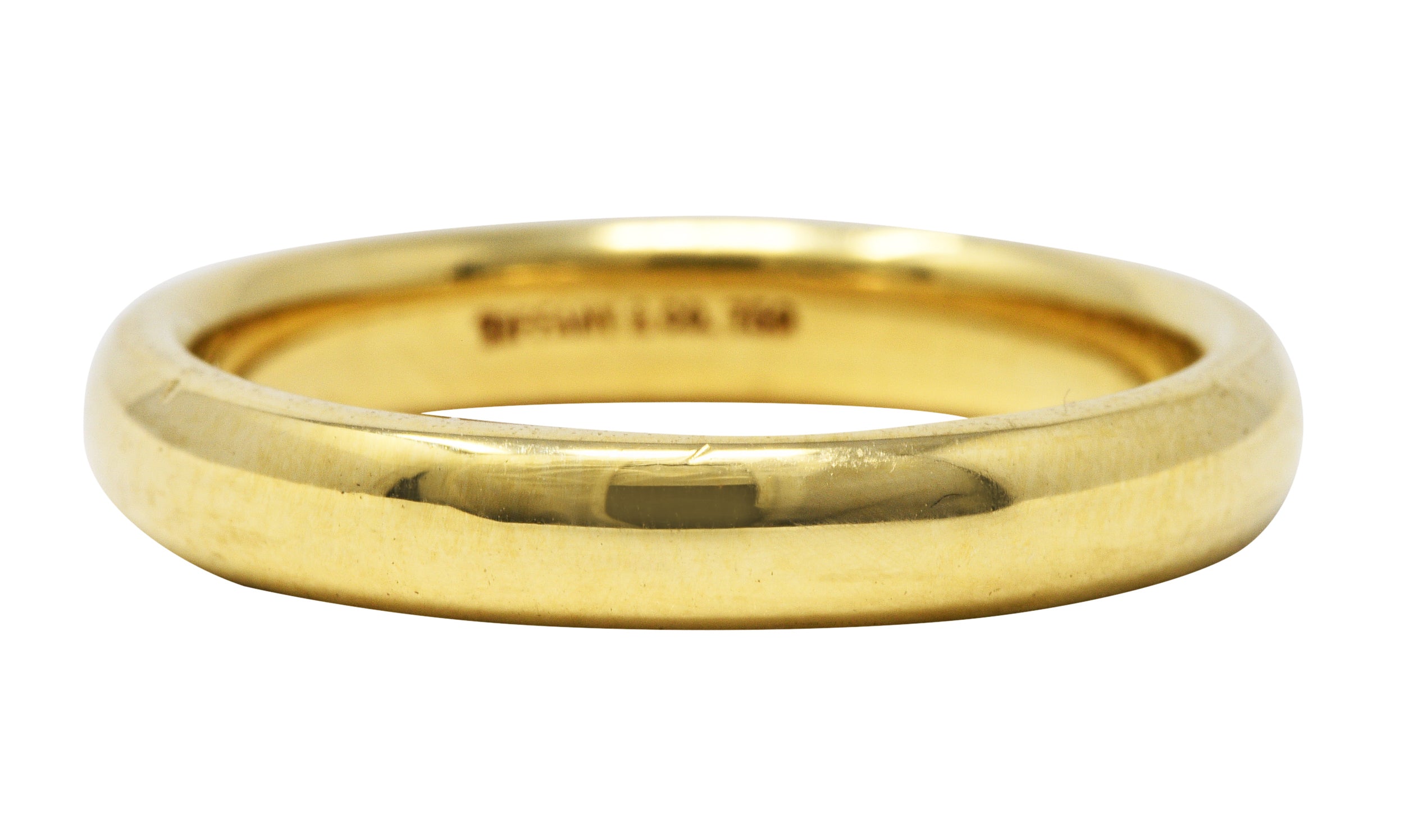 Tiffany & Co. 18 Karat Gold 4.0 MM Unisex Wedding Band RingRing - Wilson's Estate Jewelry