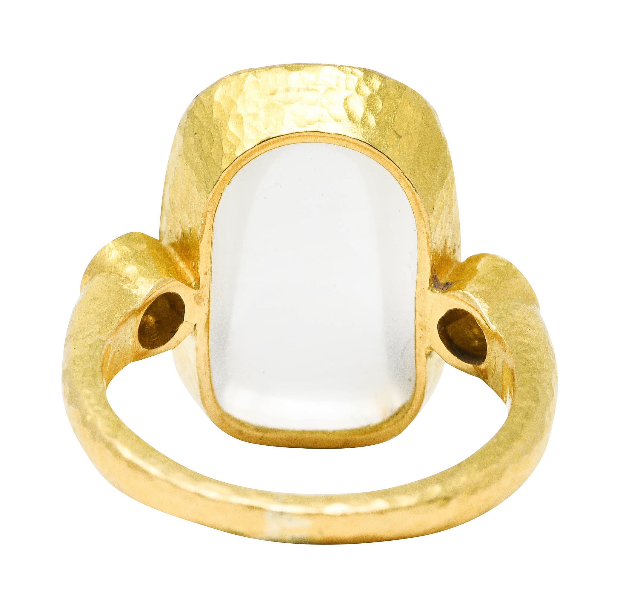 Elizabeth Locke Diamond Moonstone 19 Karat Gold RingRing - Wilson's Estate Jewelry