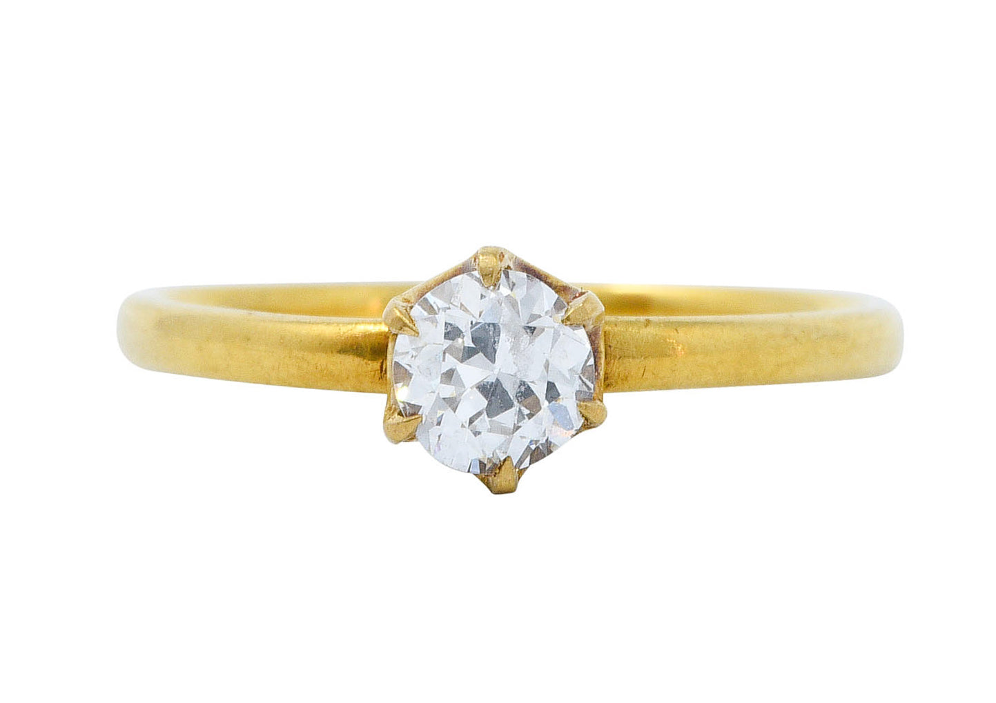 Early 1904 Tiffany & Co. 0.39 CTW Diamond 18 Karat Gold Solitaire Engagement RingRing - Wilson's Estate Jewelry