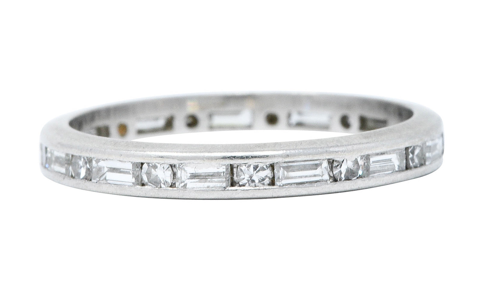 1930's Art Deco 1.00 CTW Diamond Platinum Eternity Band RingRing - Wilson's Estate Jewelry