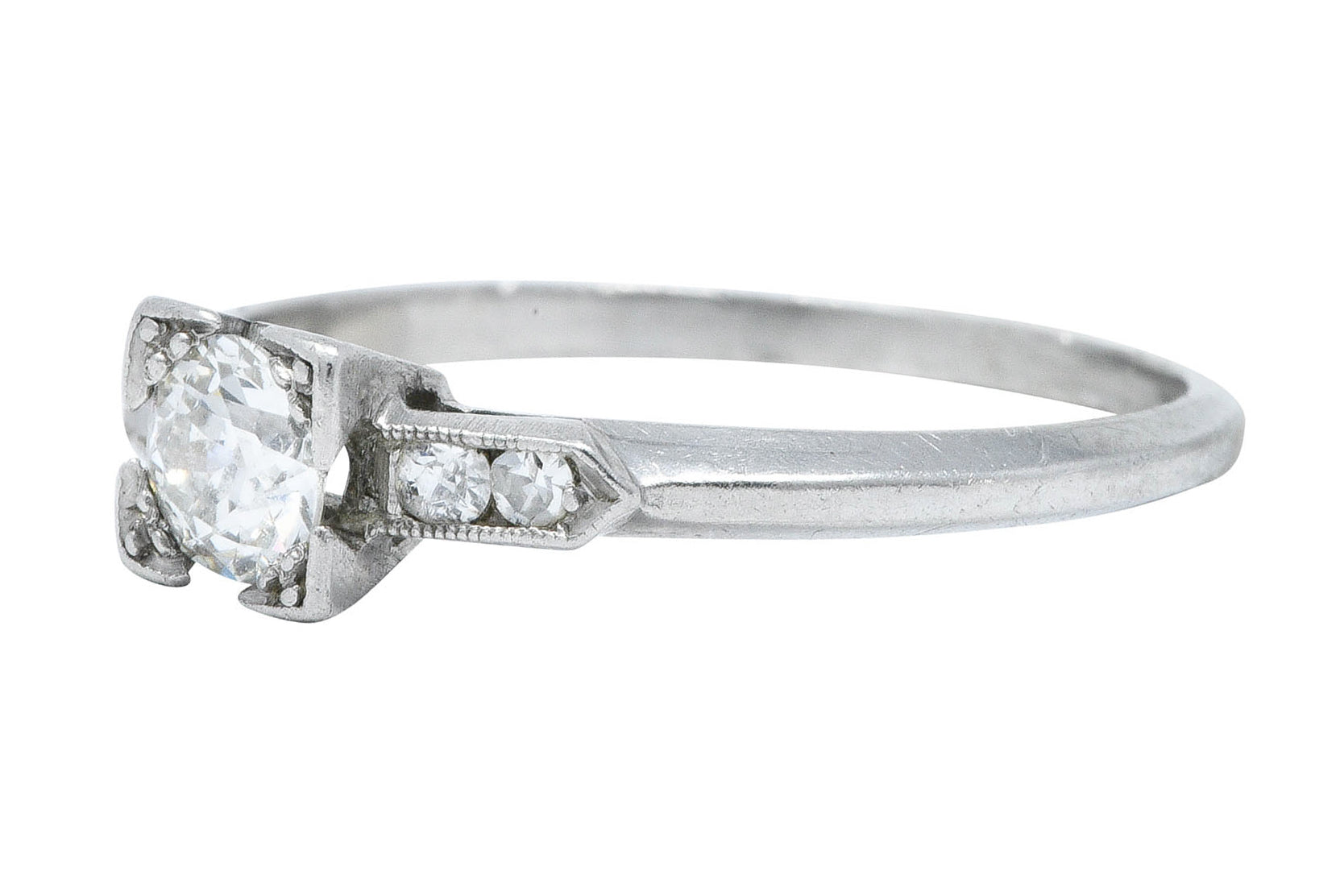 1930's Art Deco 0.38 CTW Diamond Platinum Engagement RingRing - Wilson's Estate Jewelry