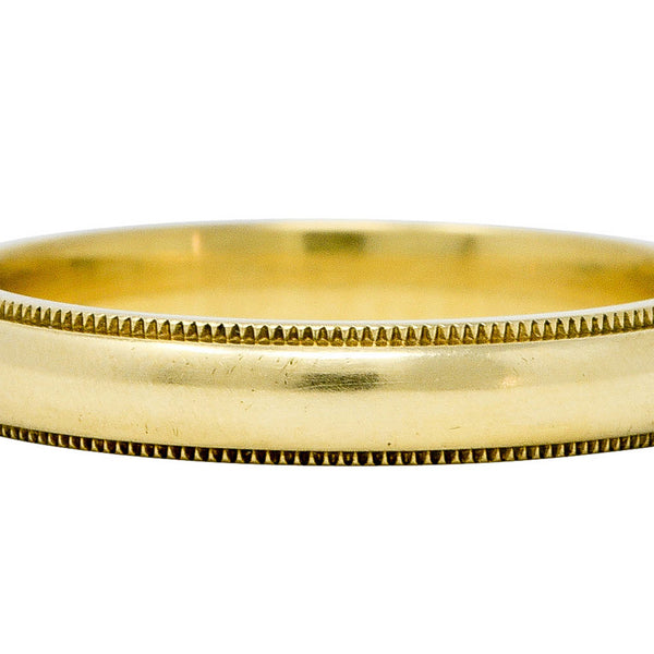 18 karat gold mens deals wedding band