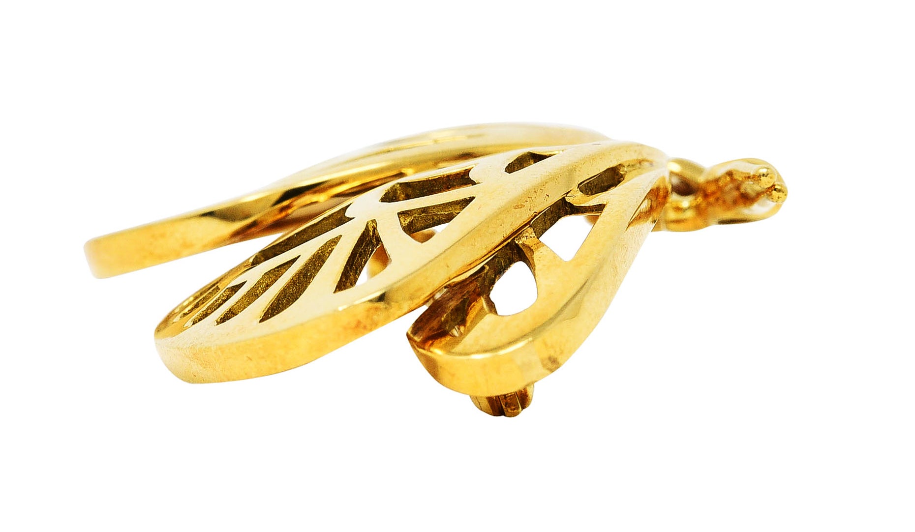 1986 Tiffany & Co. 18 Karat Yellow Gold Vintage Butterfly BroochBrooch - Wilson's Estate Jewelry