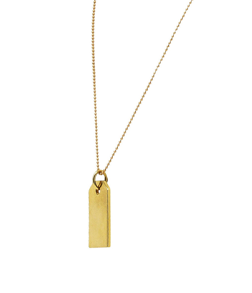 Tiffany & Co. 18 Karat Yellow Gold Vintage Tag Pendant NecklaceNecklace - Wilson's Estate Jewelry