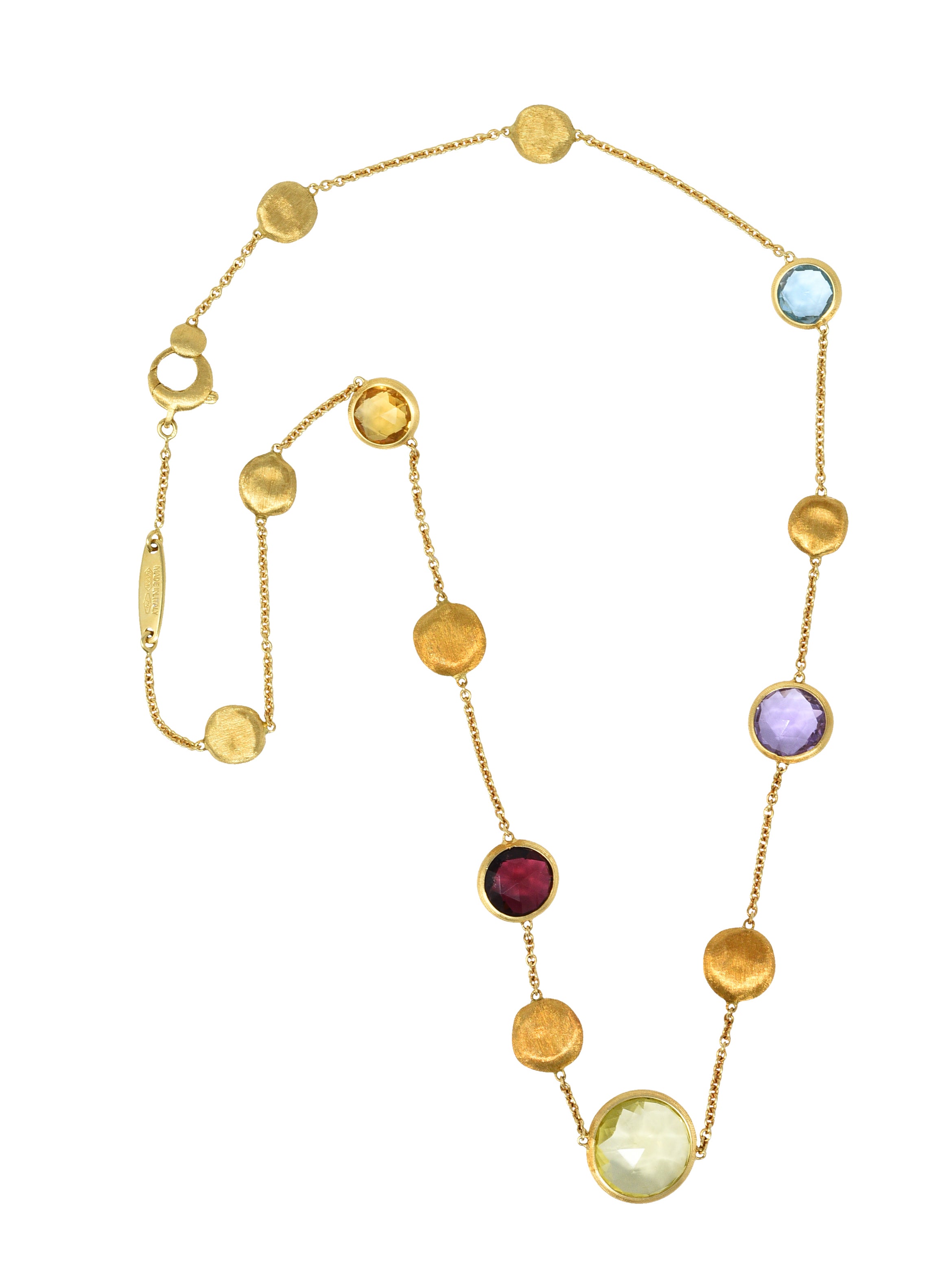 Marco Bicego Multi-Gem 18 Karat Gold Jaipur Station NecklaceNecklace - Wilson's Estate Jewelry