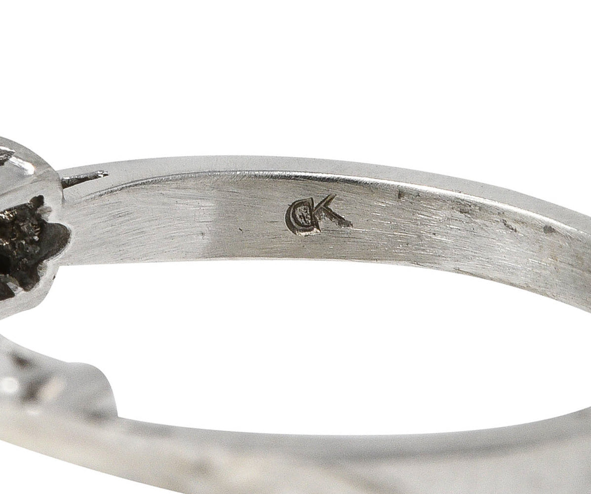 1950's Mid-Century Diamond Platinum Anniversary Band RingRing - Wilson's Estate Jewelry