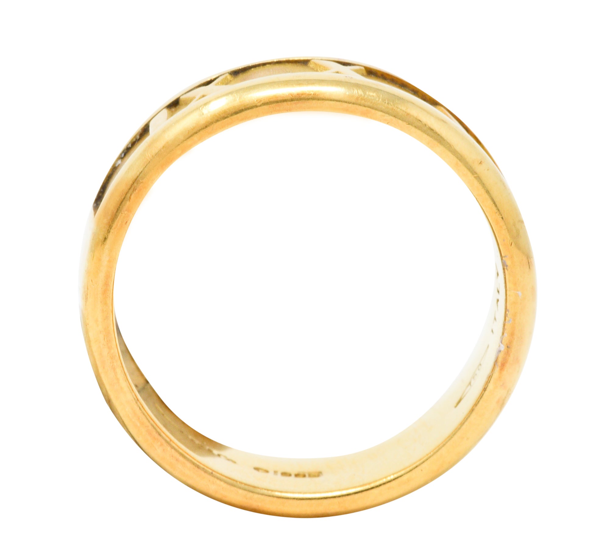 1995 Tiffany & Co. 18 Karat Gold Unisex 7 MM Atlas Band RingRing - Wilson's Estate Jewelry