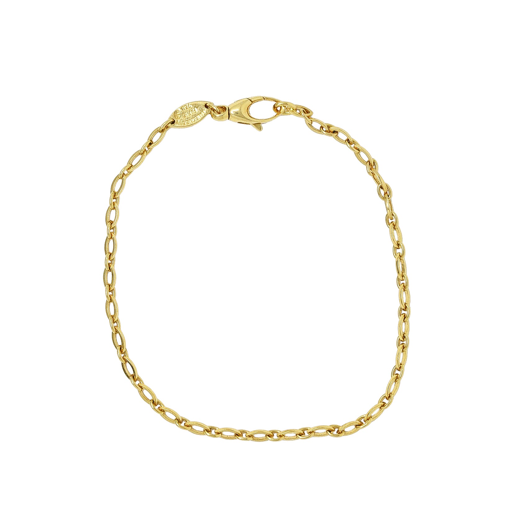 Mauboussin Paris 18 Karat Yellow Gold Navette Link Braceletbracelet - Wilson's Estate Jewelry