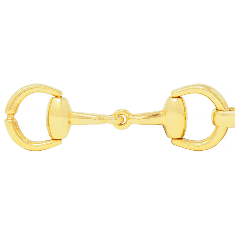 Gucci 18k Yellow Gold HorseBit Link Bracelet | Gucci | Buy at TrueFacet