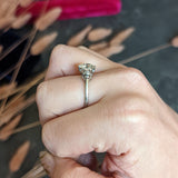 Art Deco 2.20 CTW Diamond Platinum Engagement Ring GIA Wilson's Antique & Estate Jewelry