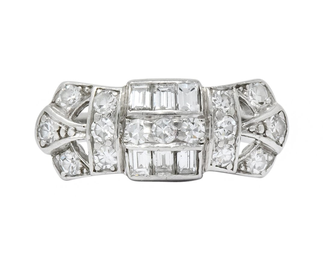 Art Deco 0.60 CTW Diamond Platinum Ring - Wilson's Estate Jewelry