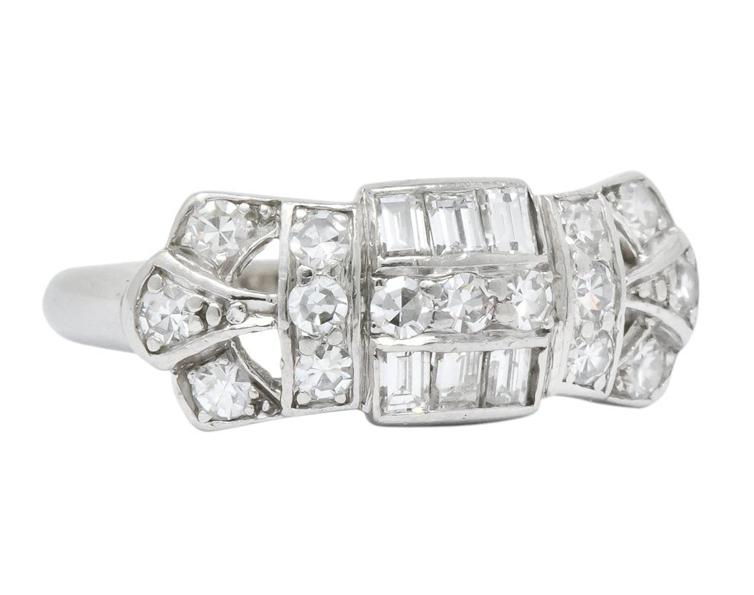 Art Deco 0.60 CTW Diamond Platinum Ring - Wilson's Estate Jewelry