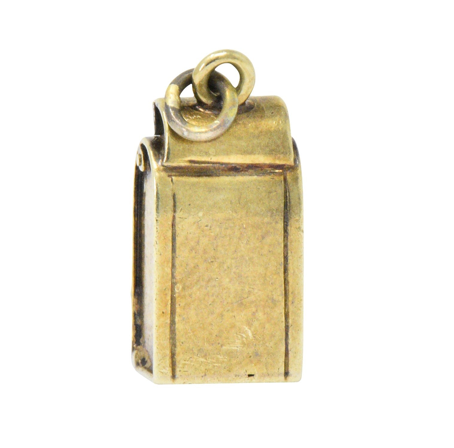 Art Nouveau 14 Karat Gold Mailbox Charm Wilson's Estate Jewelry