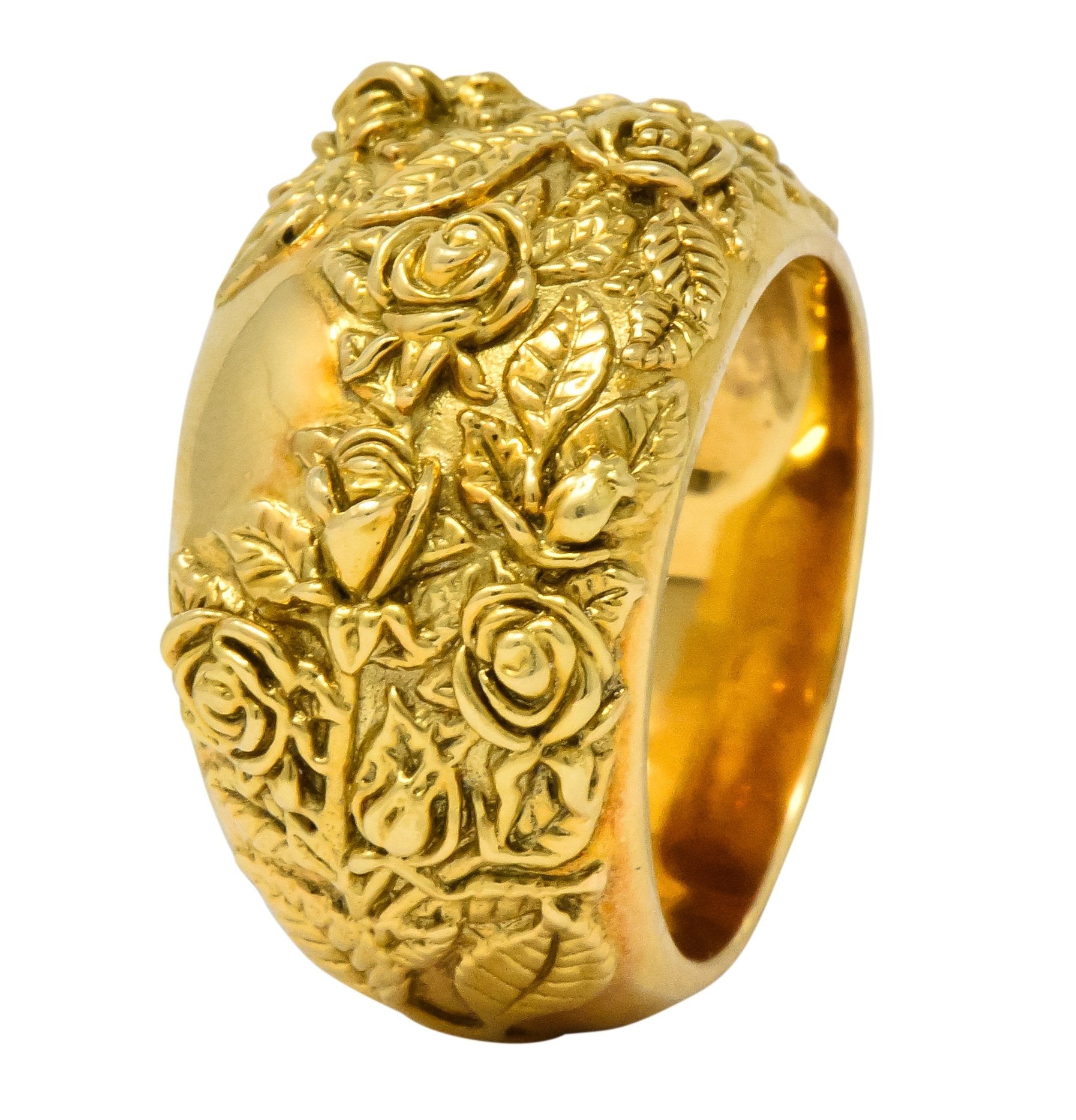 Carrera Y Carrera 18 Karat Gold Garden Of Roses Ring - Wilson's Estate Jewelry