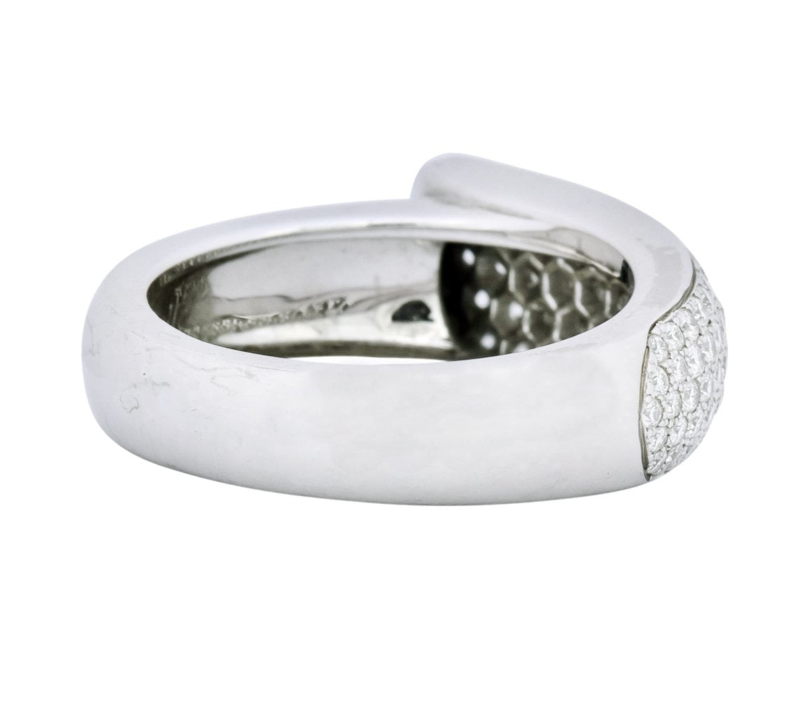 Cartier 1.50 CTW Diamond 18 Karat White Gold Cocktail Ring - Wilson's Estate Jewelry