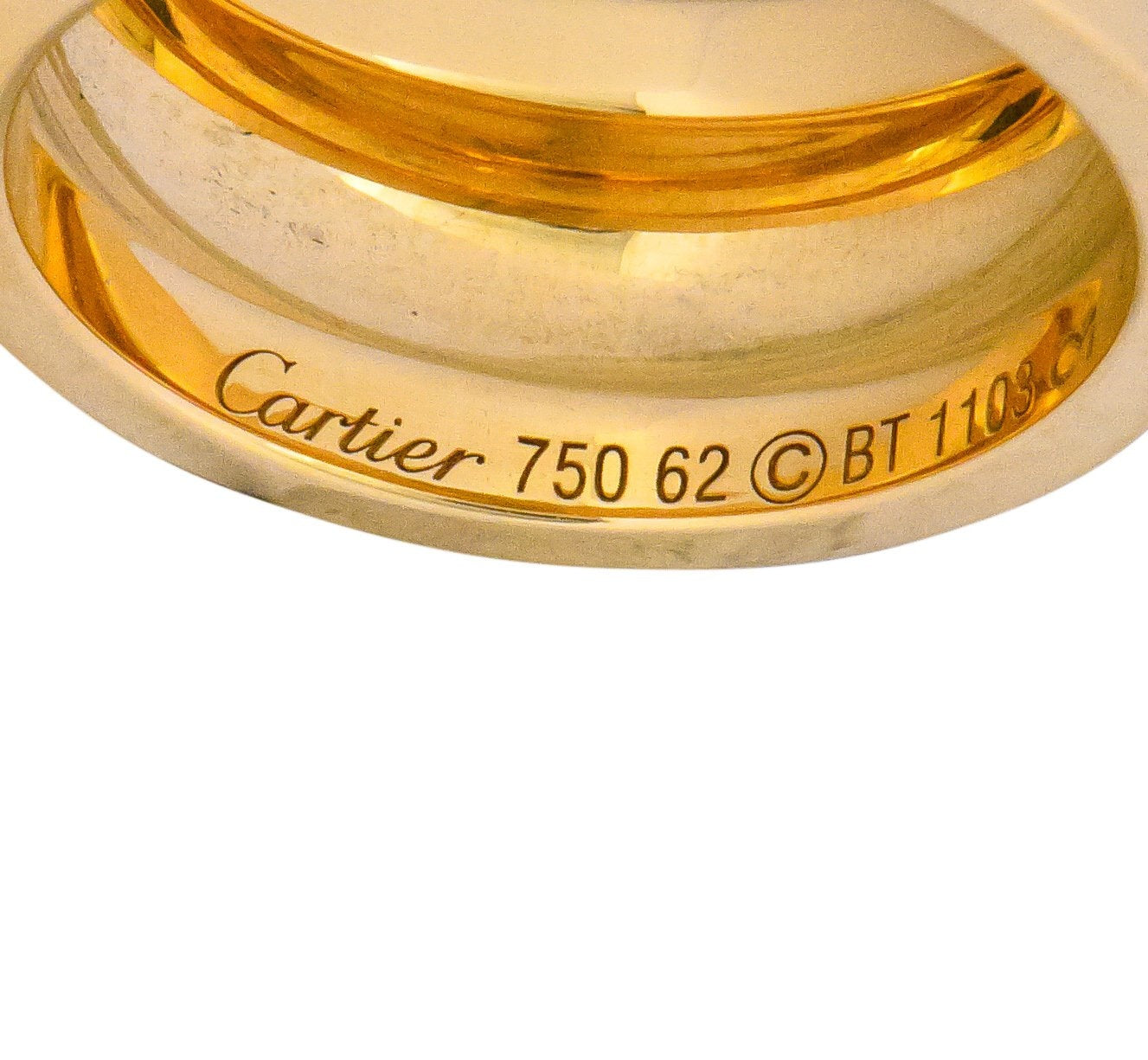 Cartier 18 Karat Gold Wide Love Unisex Band Ring - Wilson's Estate Jewelry