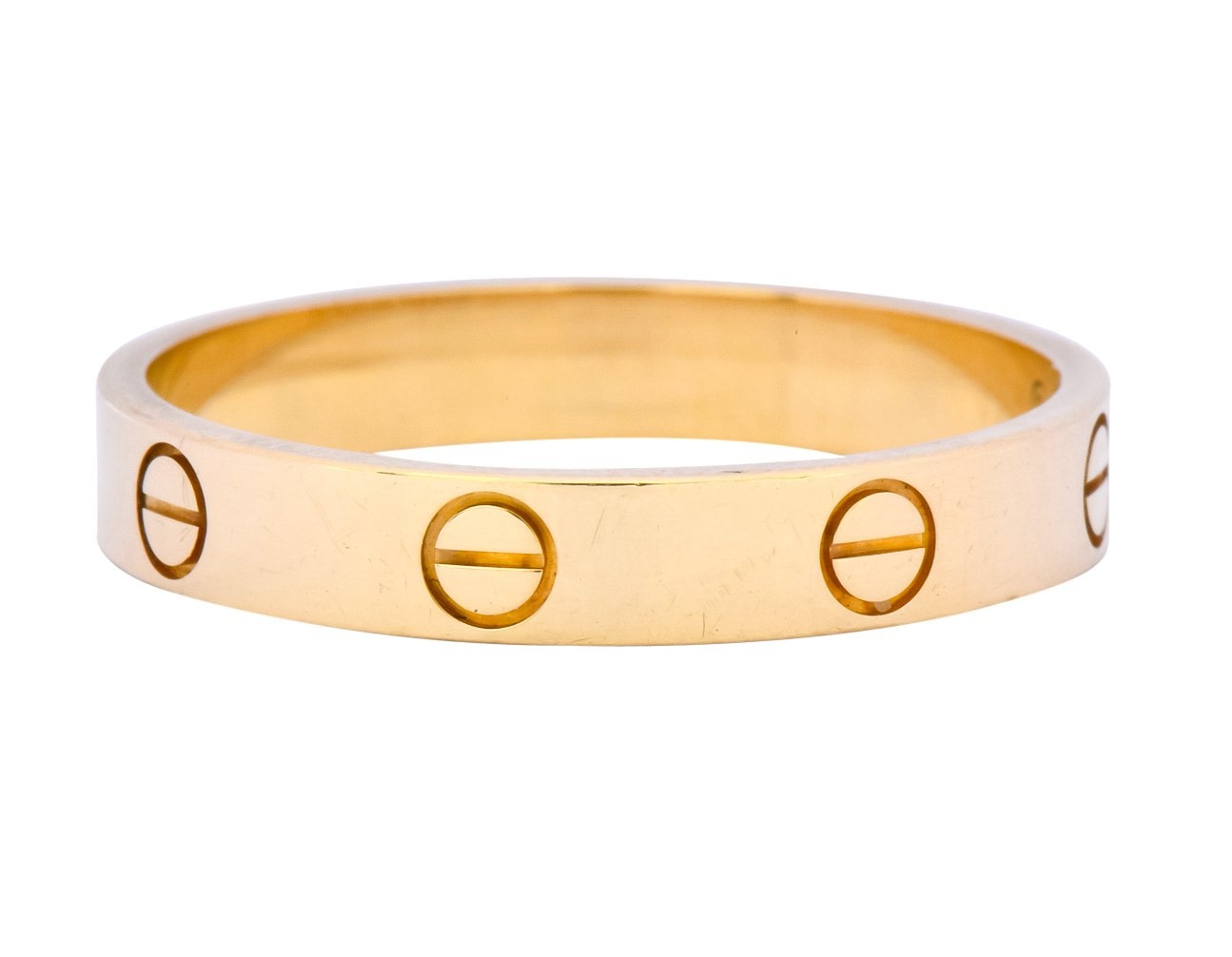 Cartier Love 18 Karat Gold Unisex Band Ring - Wilson's Estate Jewelry