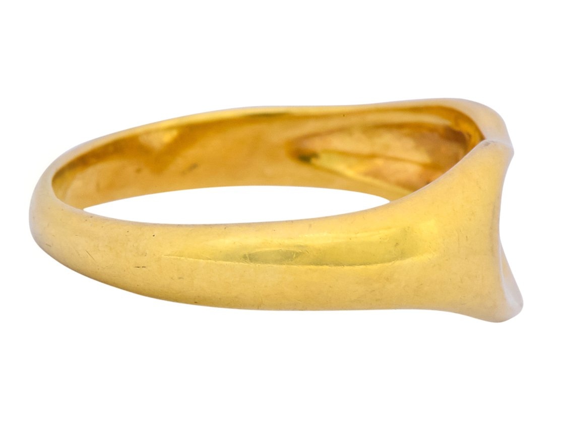 Elsa Peretti Tiffany & Co. 18 Karat Gold Open Heart Band Ring - Wilson's Estate Jewelry