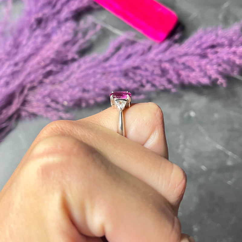 Bangle with Pink Sapphires, 2.10 mm