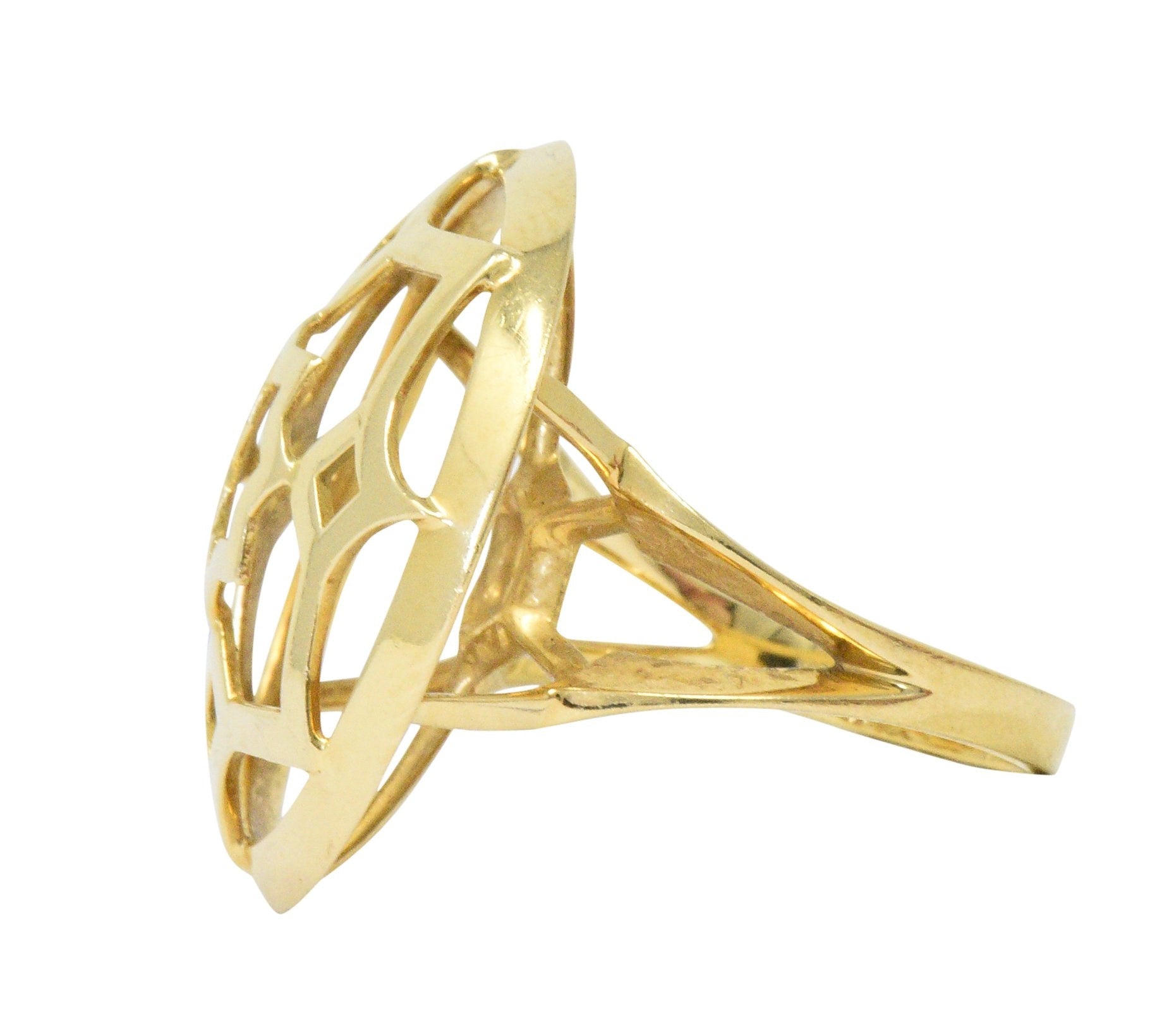 Paloma Picasso Tiffany & Co. 18 Karat Gold Zellige Statement Ring ...