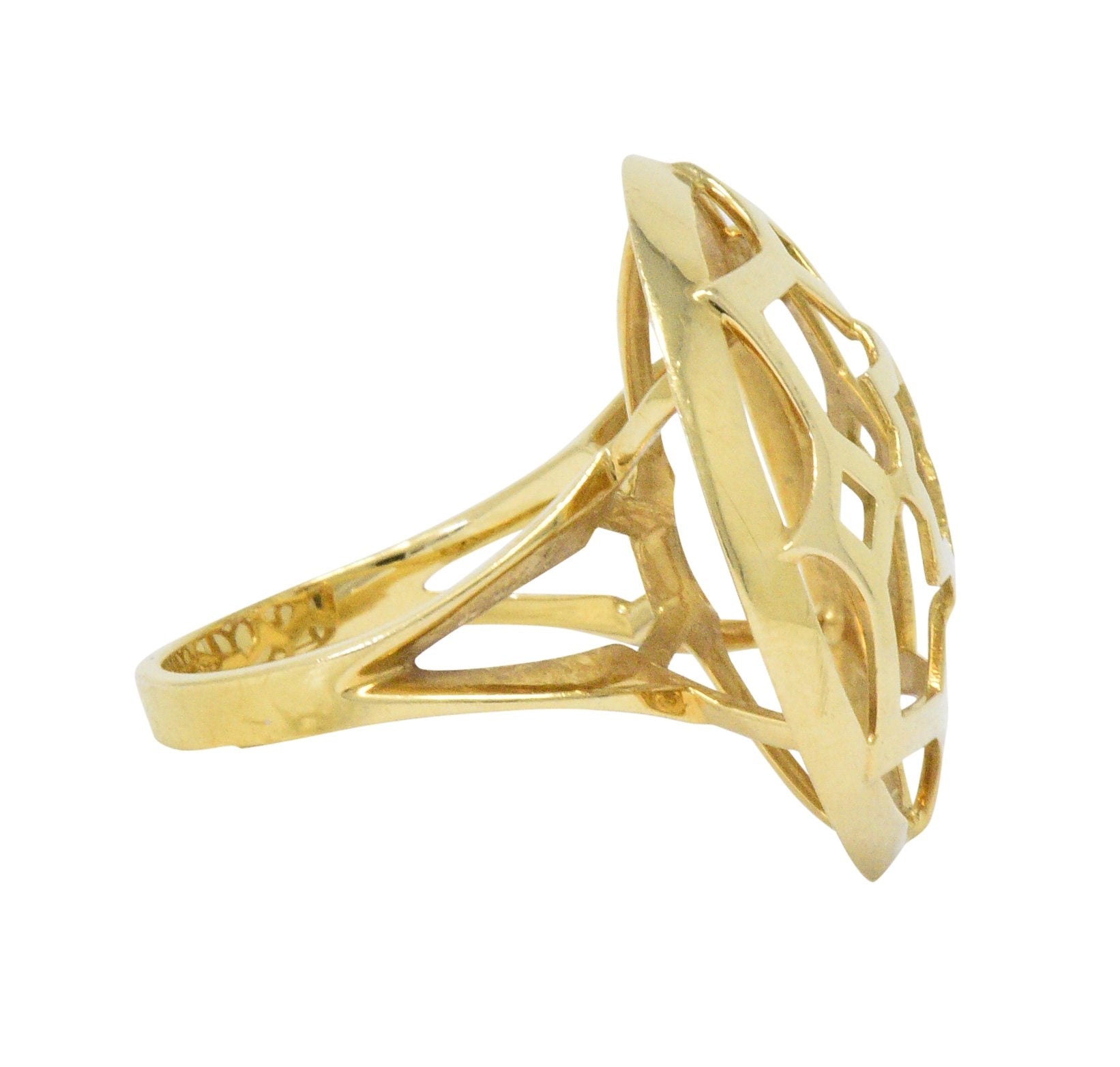 Paloma Picasso Tiffany & Co. 18 Karat Gold Zellige Statement Ring ...