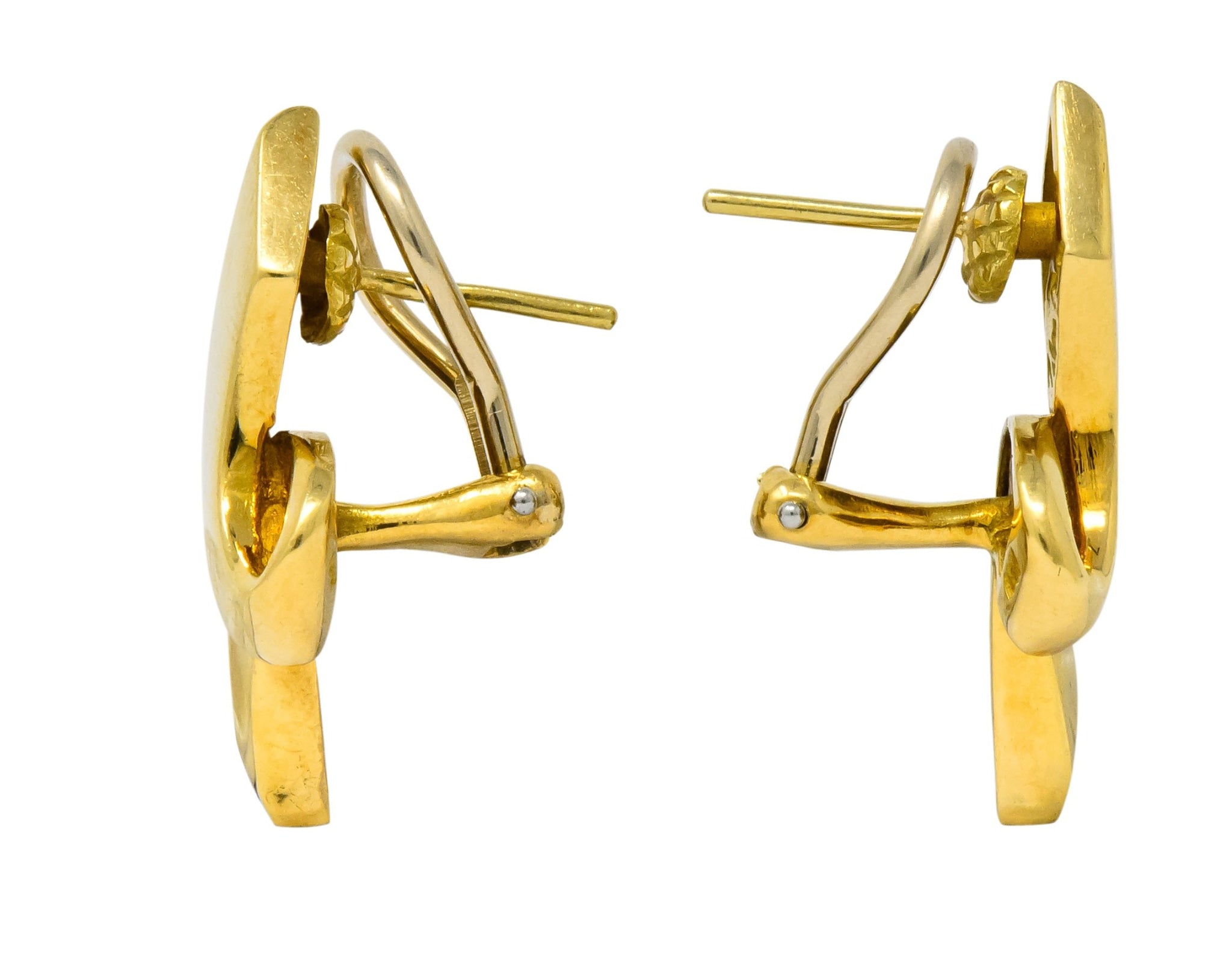 Paloma Picasso Tiffany & Co. 1986 18 Karat Yellow Gold Ribbon Earrings ...