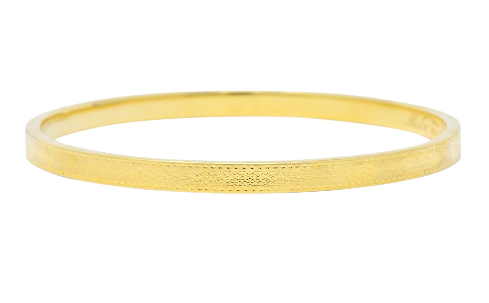 Sloan & Co. Edwardian 14 Karat Gold Bangle Bracelet - Wilson's Estate Jewelry