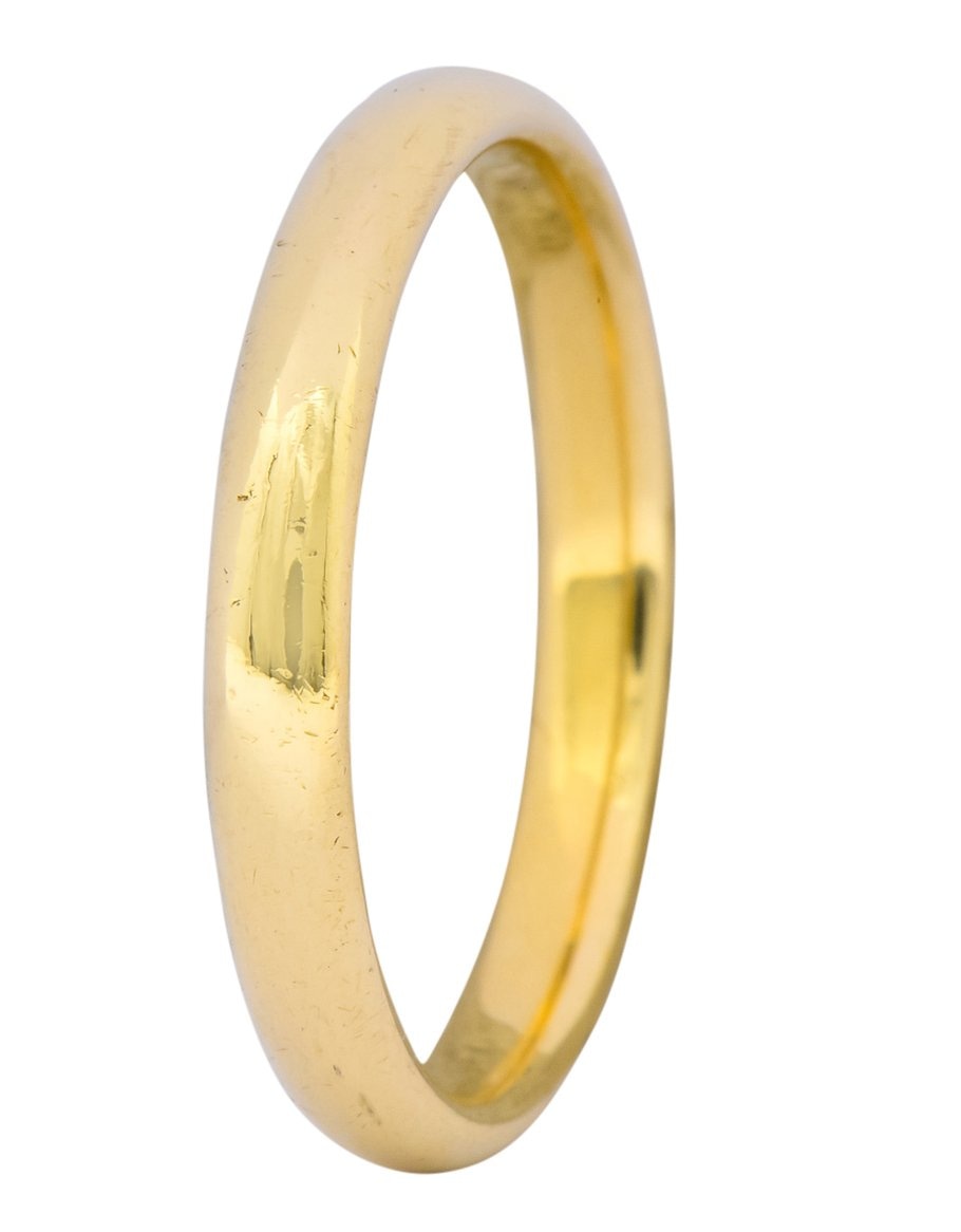 Tiffany & Co. 18 Karat Gold Unisex Band Ring - Wilson's Estate Jewelry