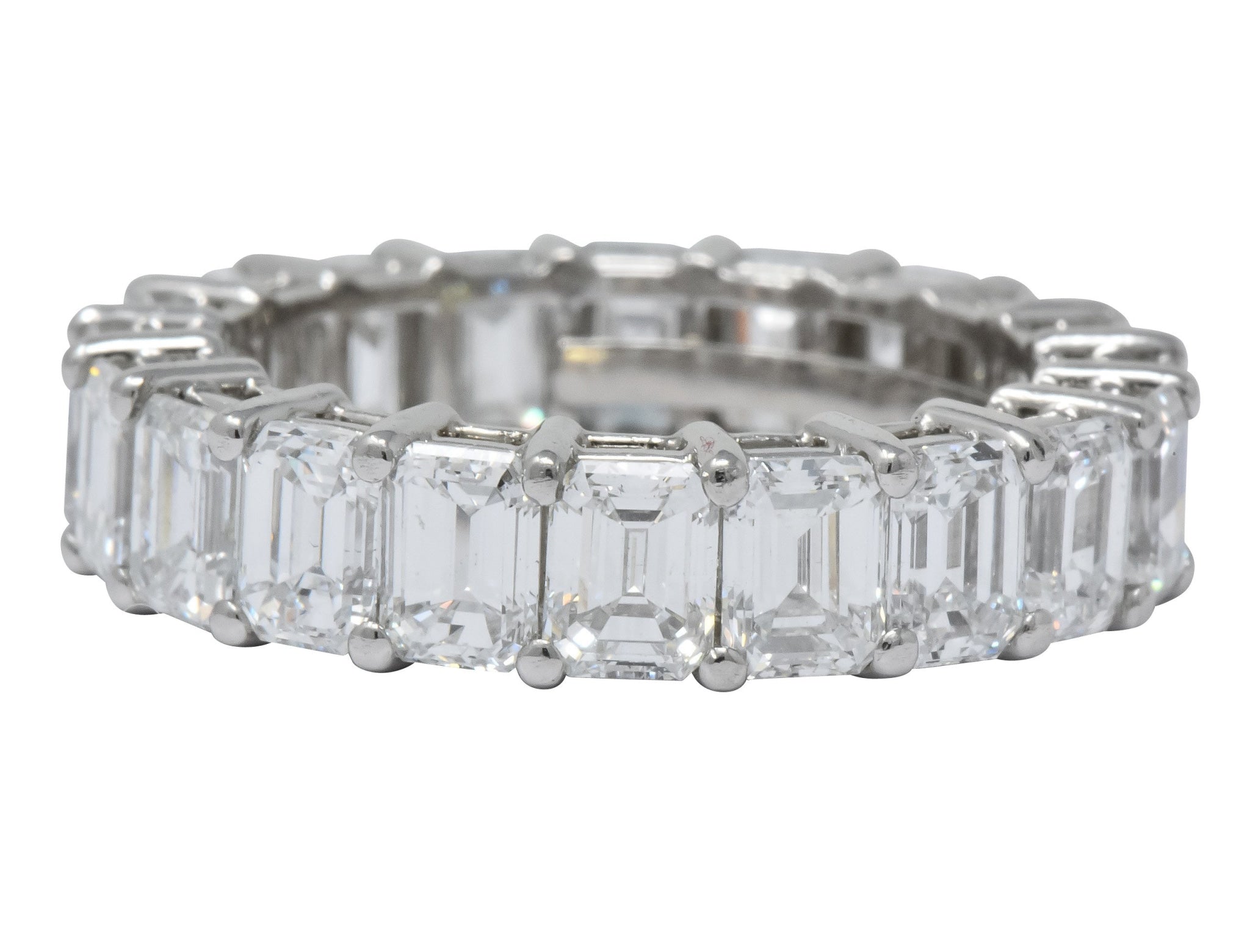 Tiffany & Co. 7.50 CTW Diamond Platinum Eternity Band Ring - Wilson's Estate Jewelry