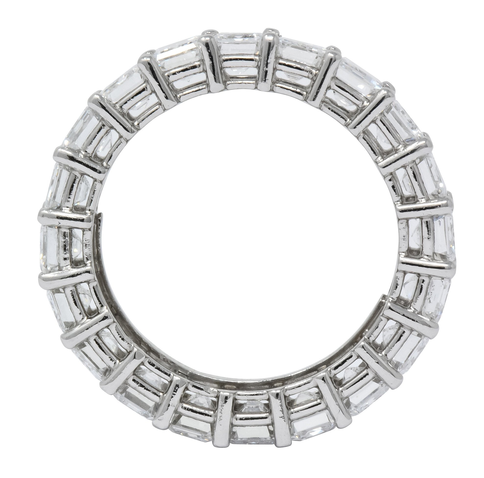 Tiffany & Co. 7.50 CTW Diamond Platinum Eternity Band Ring - Wilson's Estate Jewelry