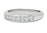 Tiffany & Co. Lucida Diamond Platinum Anniversary Stacking Band Ring - Wilson's Estate Jewelry