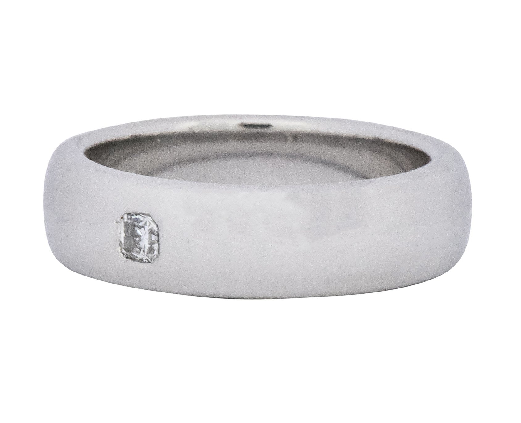 Tiffany & Co. Lucida Diamond Platinum Unisex Band Ring - Wilson's Estate Jewelry