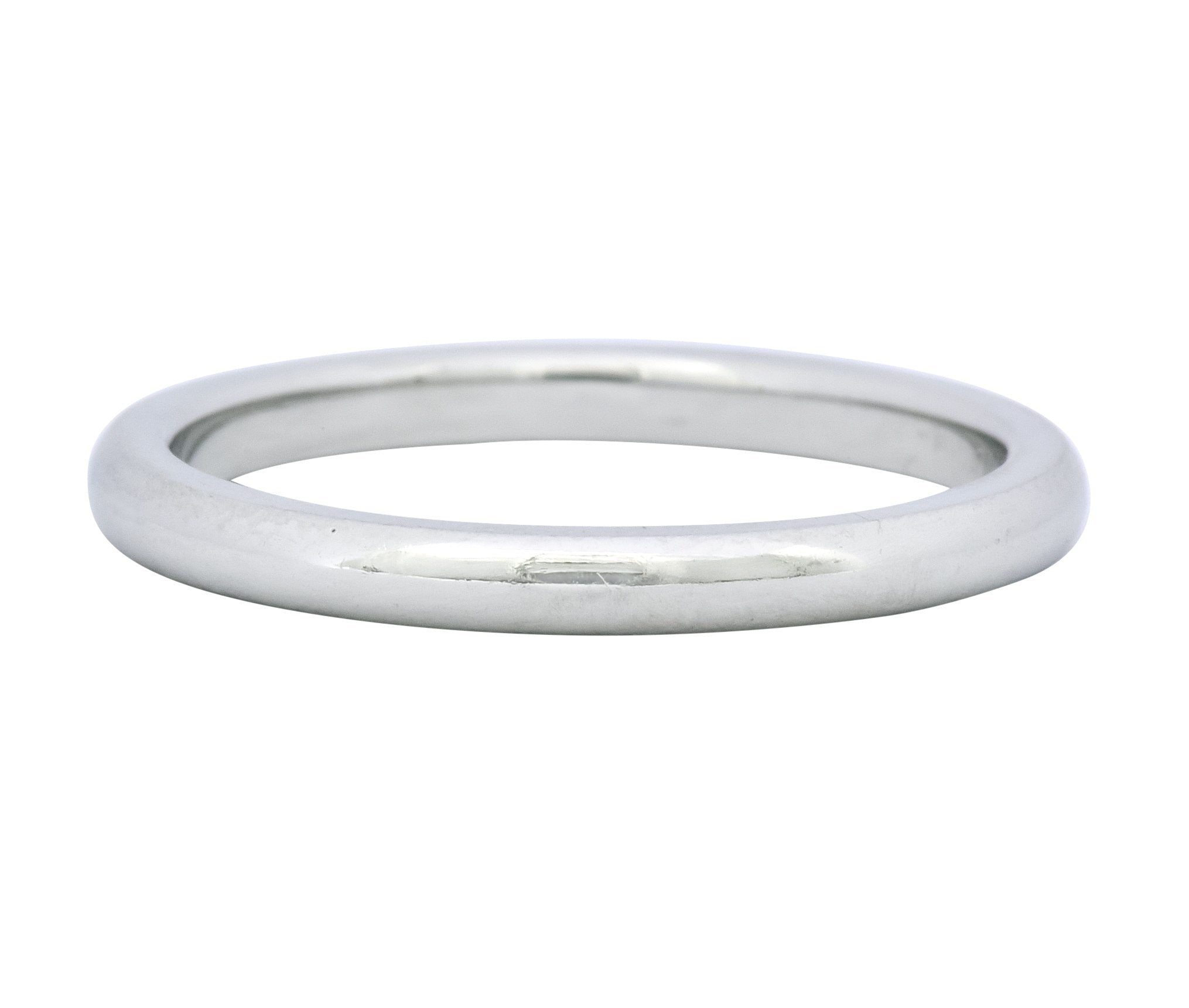 Tiffany & Co. Platinum Stacking Unisex Band Ring - Wilson's Estate Jewelry