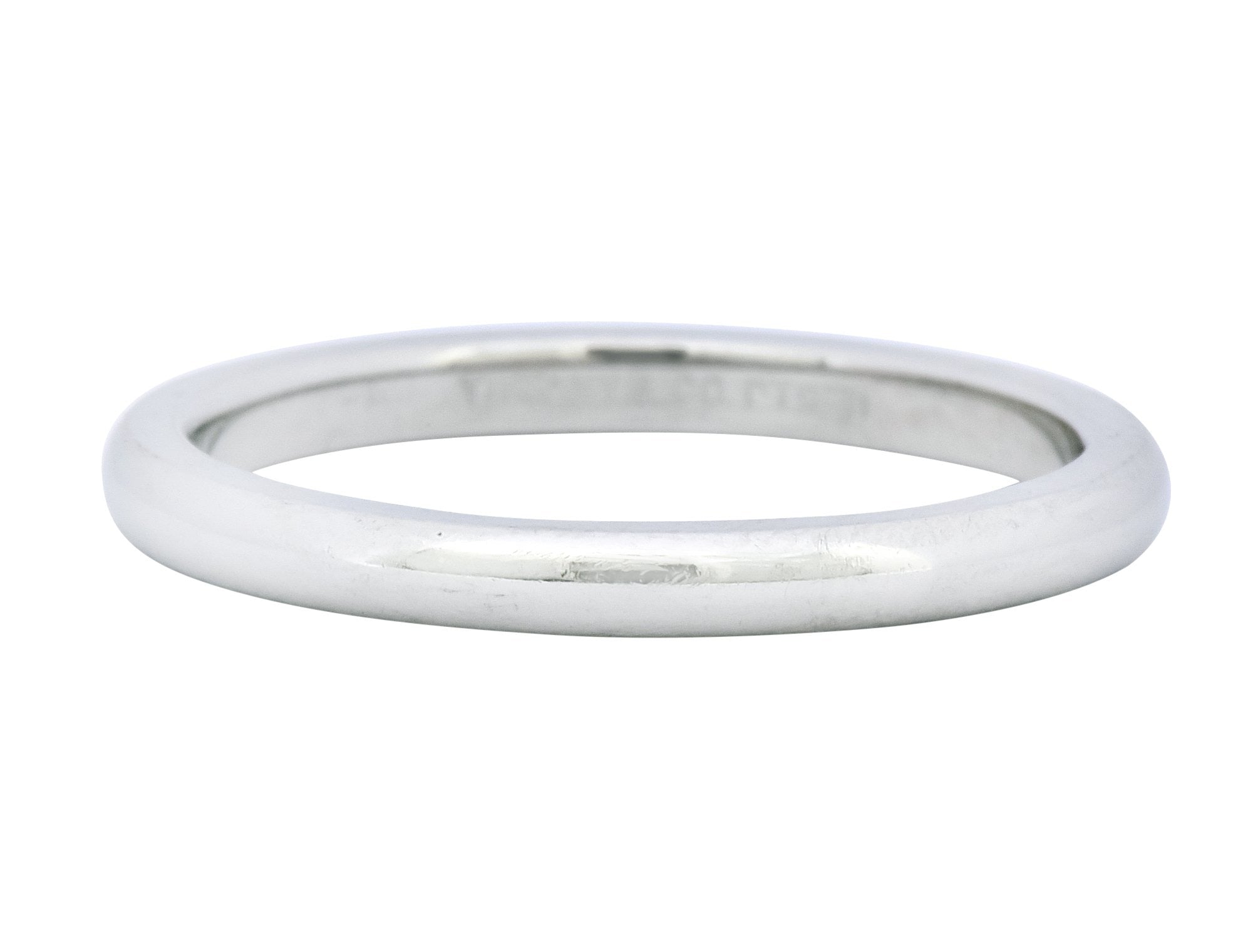 Tiffany & Co. Platinum Stacking Unisex Band Ring - Wilson's Estate Jewelry