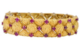 Tiffany & Co. Retro 3.60 CTW Ruby 18 Karat Gold Bracelet - Wilson's Estate Jewelry