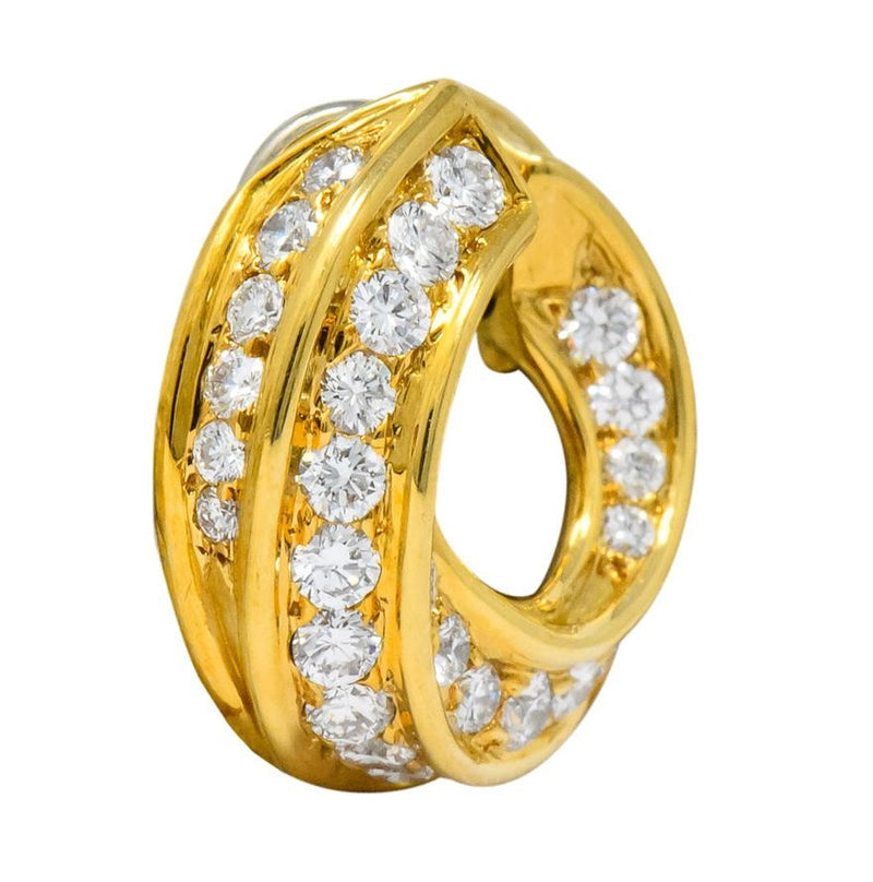 Diamond Spiral Cuff Ring / 14k Gold Spiral Diamond Cuff Ring / Anniversary  Ring / Wedding Band / Stacking Ring / Bridal Gift / Birthday Gift - Etsy