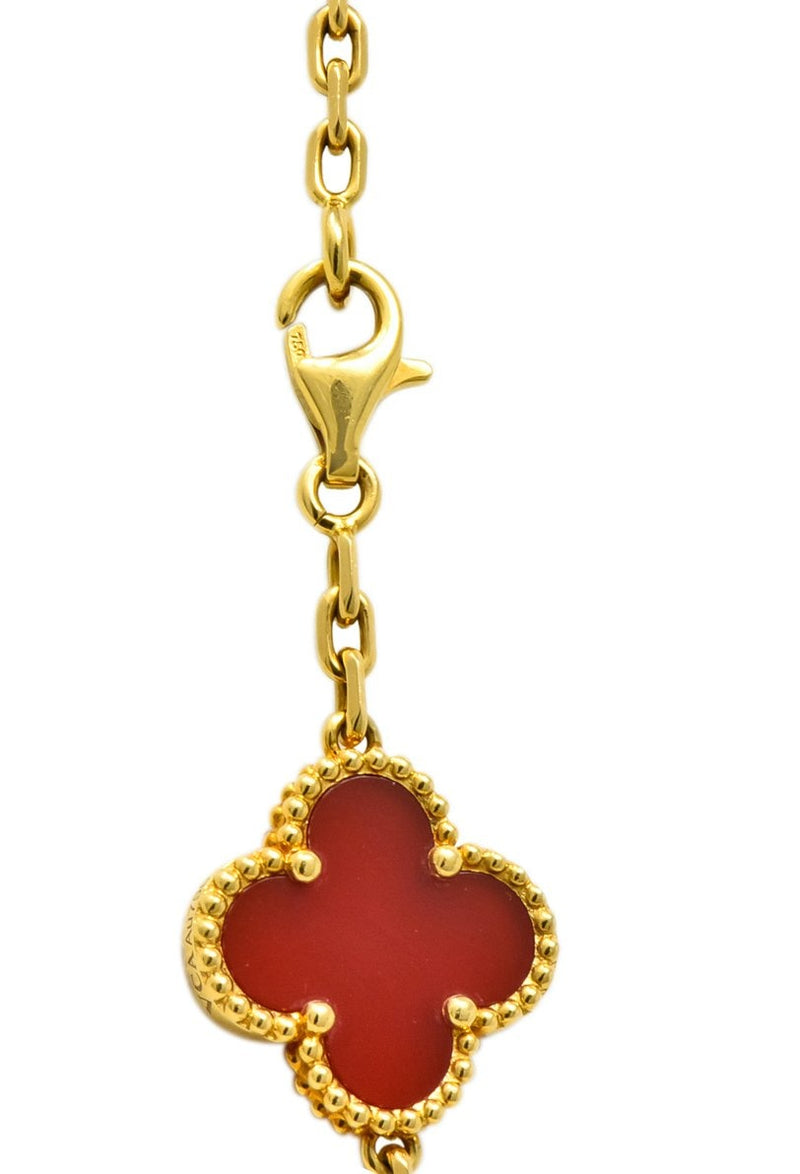 Van Cleef & Arpels Yellow Gold Vintage Alhambra Necklace