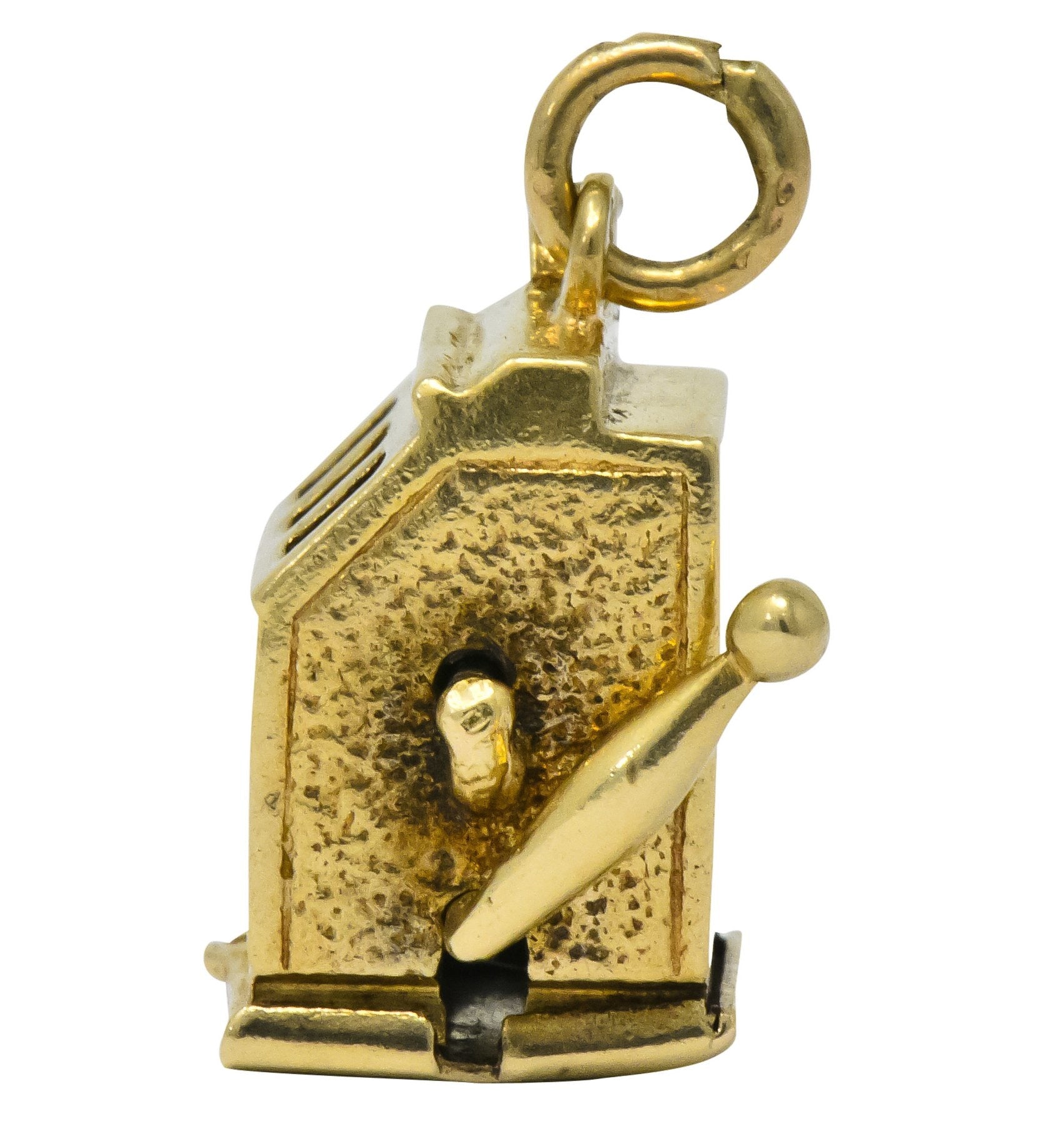 Walter Lampl Articulated Art Deco 14 Karat Gold Slot Machine Charm - Wilson's Estate Jewelry