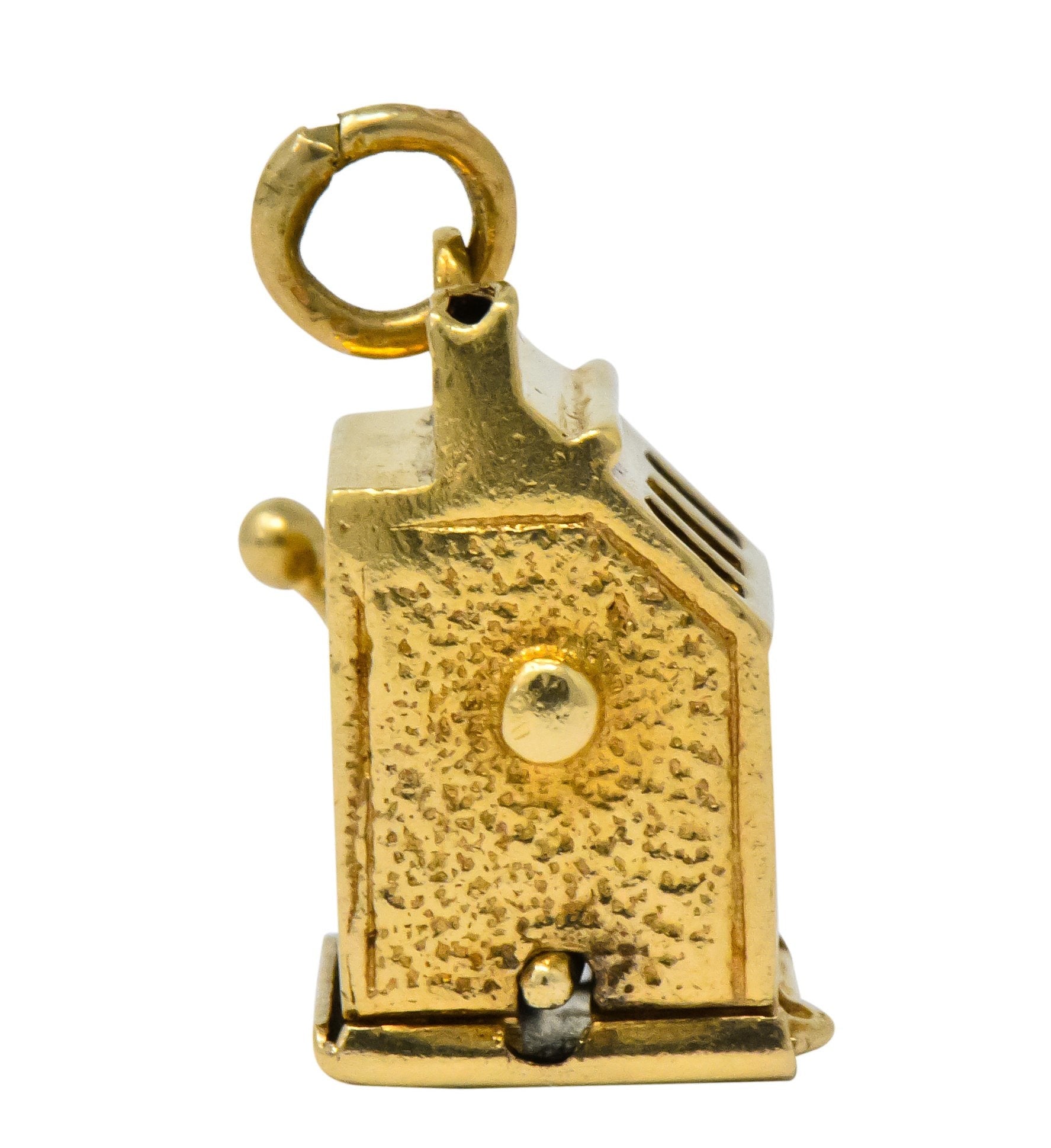 Walter Lampl Articulated Art Deco 14 Karat Gold Slot Machine Charm - Wilson's Estate Jewelry